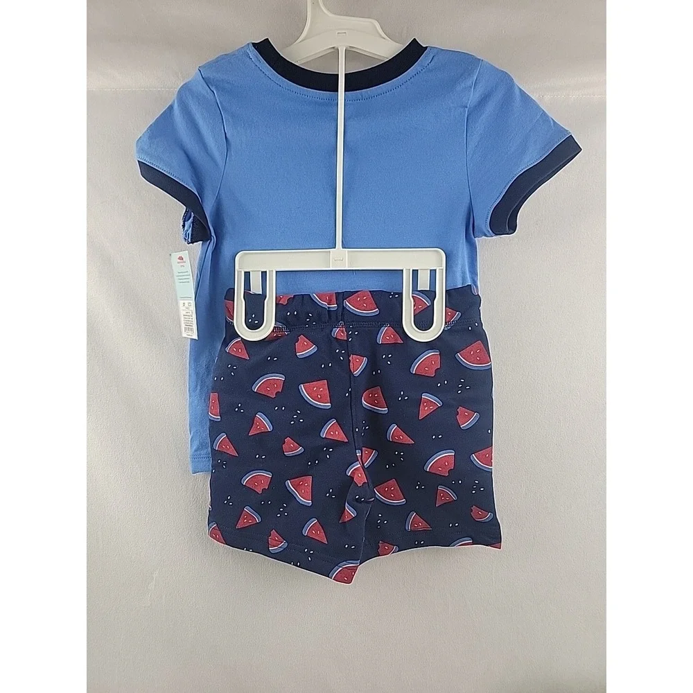 Cat‎ & Jack Boy Girl Toddler Kid Watermelon 2pc Short Set Size 3T New w/Tags